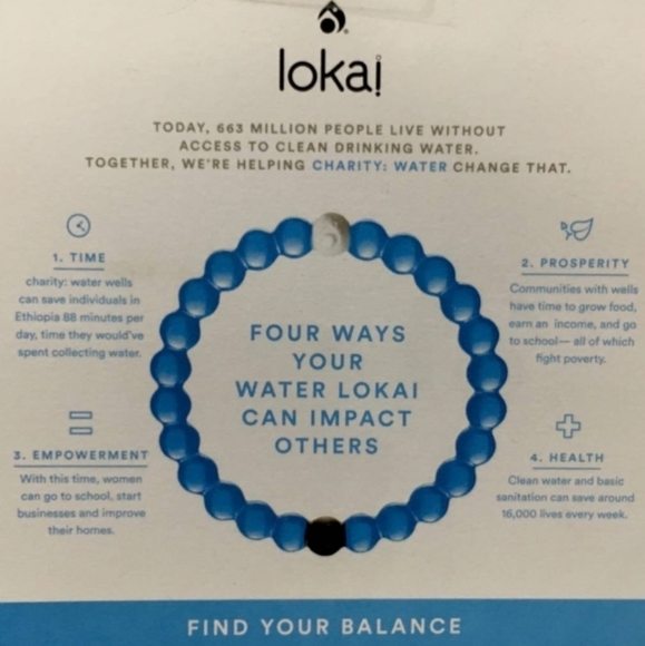 💧Lokai💧Blue Limited Edition💧Balance Bracelet💧 - Picture 7 of 8